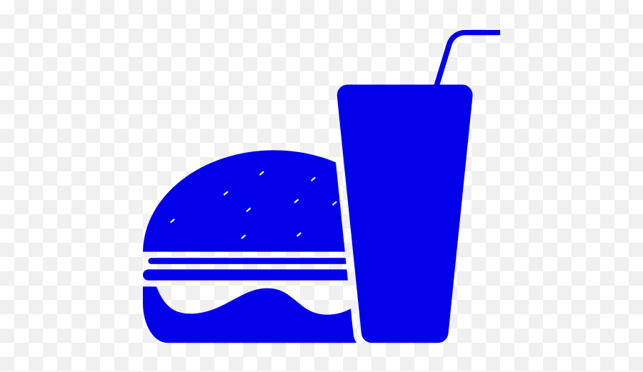Blue Hamburger Food Icon Png Symbol - Food And Drink Icon Png Transparent,Foodie Icon
