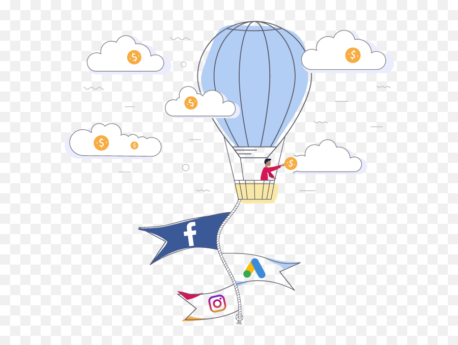 Adscook - Scale Your Facebook Ads Easily Cluster Ballooning Png,Watercolor Facebook Icon