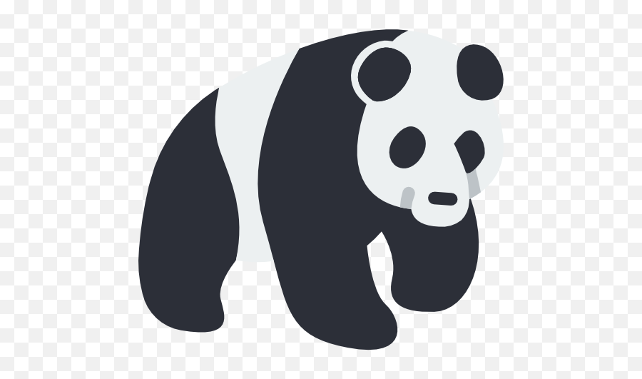 Panda Bear - Free Animals Icons Black Panda Clipart Transparent Background Png,Pandas Icon