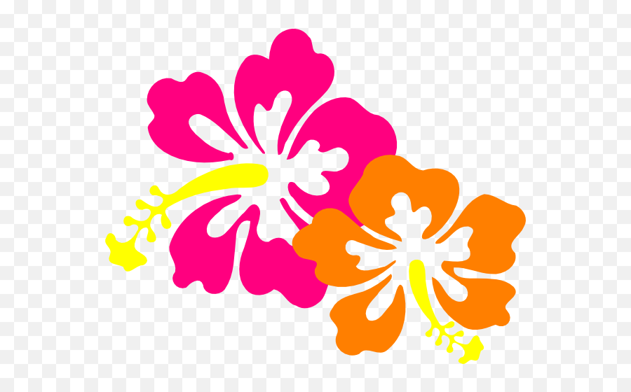 Hawaiian Flower Png - Hawaiian Flower Cartoon Png,Hawaiian Flowers Png