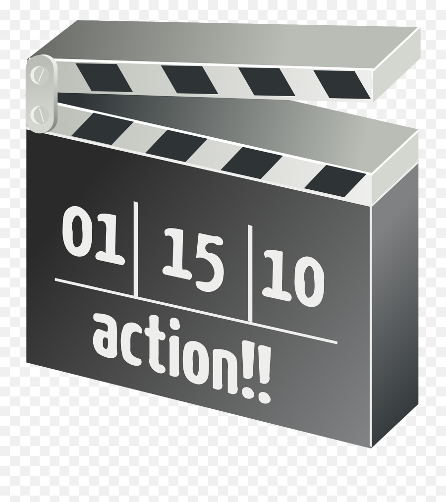 Clapper - Movie Clapper Board Clipart Png,Movie Clapper Png