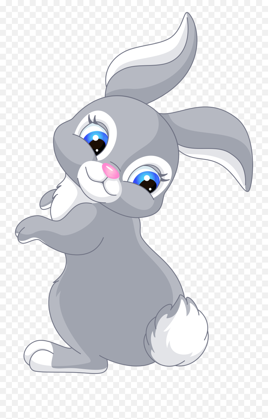 Transparent Rabbit Cartoon - Cute Rabbit Clipart Png,Transparent Cartoons
