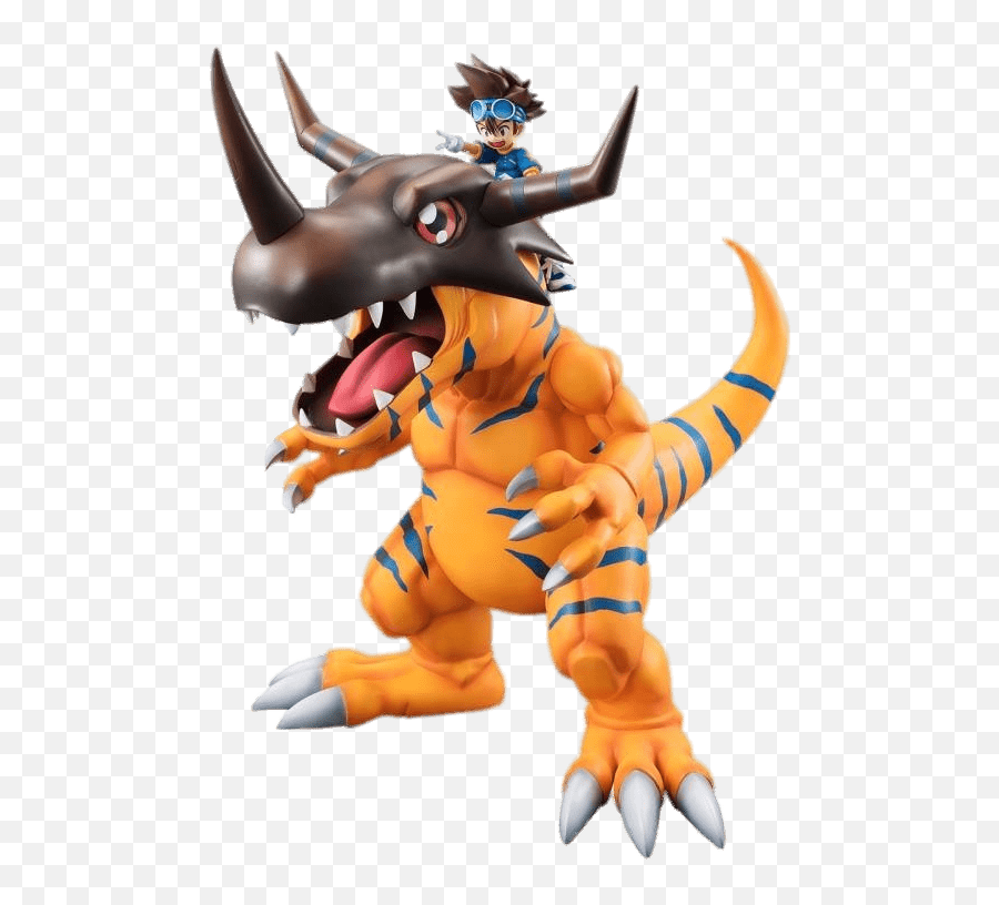 Digimon Characters Greymon And Taichi - Greymon Banpresto Figure Png,Digimon Png