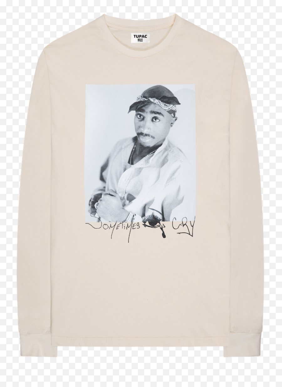 Vfiles Shop Eye Cry Ls Tee Beige By Tupac - Sweater Png,2pac Png