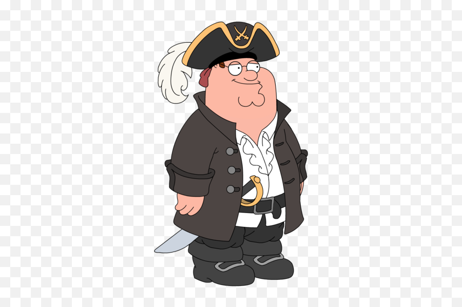 Peter - Pirate Long John Peter Family Guy Full Size Png Family Guy Peter Pirate,Stewie Griffin Png