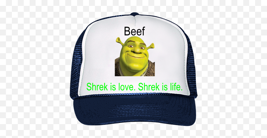 Beef Shrek Is Love Life Trucker Hat - Shrek Forever After Png,Shrek Transparent