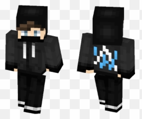 Download Alan Walker Minecraft Skin - Minecraft Grey Hoodie Skin Png,Alan Walker Logo