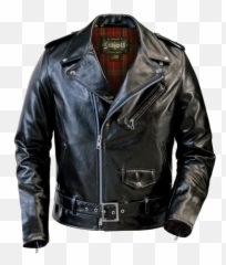 Motorcycle Leather Jacket Png Image - Schott Leather Jacket,Leather Jacket Png