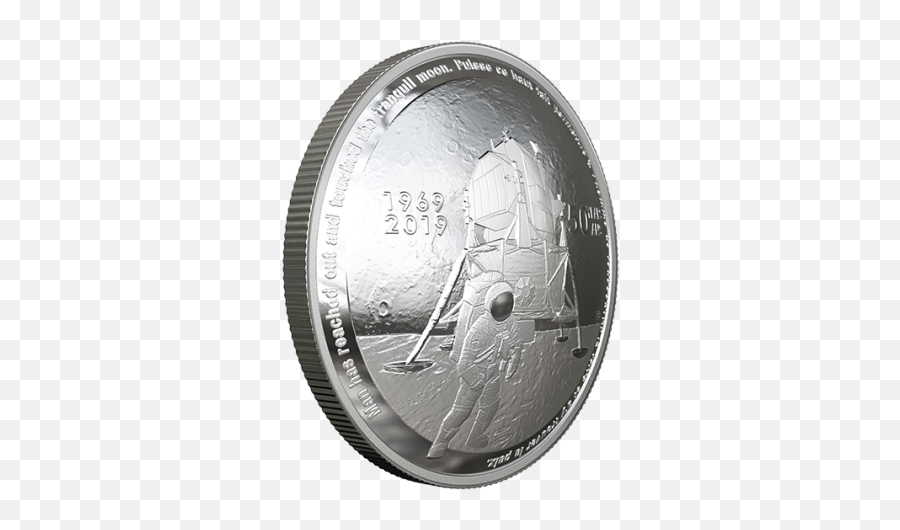 2019 3075 Gram Canada 50th Anniversary Of The Apollo 11 Moon Landing 9999 Silver Proof Coin - Canada Apollo 11 Coin Png,Metal Png