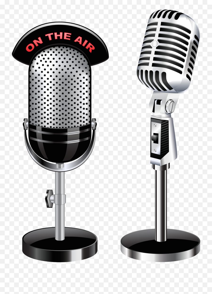 Download Hd Free Image - Transparent Background Old Microphone Png,Microphone Clipart Transparent