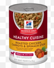 Hillu0027s Science Diet Adult Healthy Cuisine Roasted Chicken - Science Diet Healthy Cuisine Dog Food Png,Spinach Png