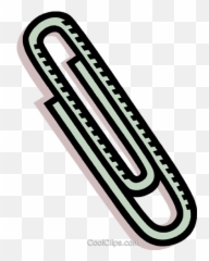 Paper Clip Stationary Royalty Free Vector Art - png