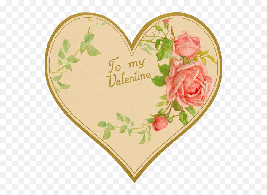 Coeur Png St Valentin To My Valentine Heart - Garden Roses,Valentine Heart Png