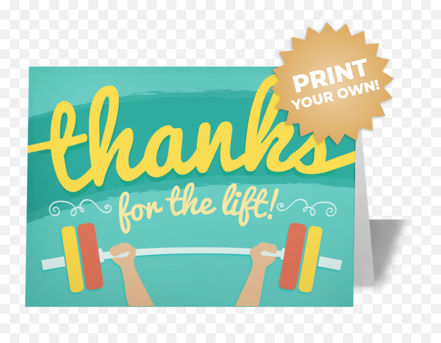 Thanks For The Lift Card - Calligraphy Png,Thanks Png