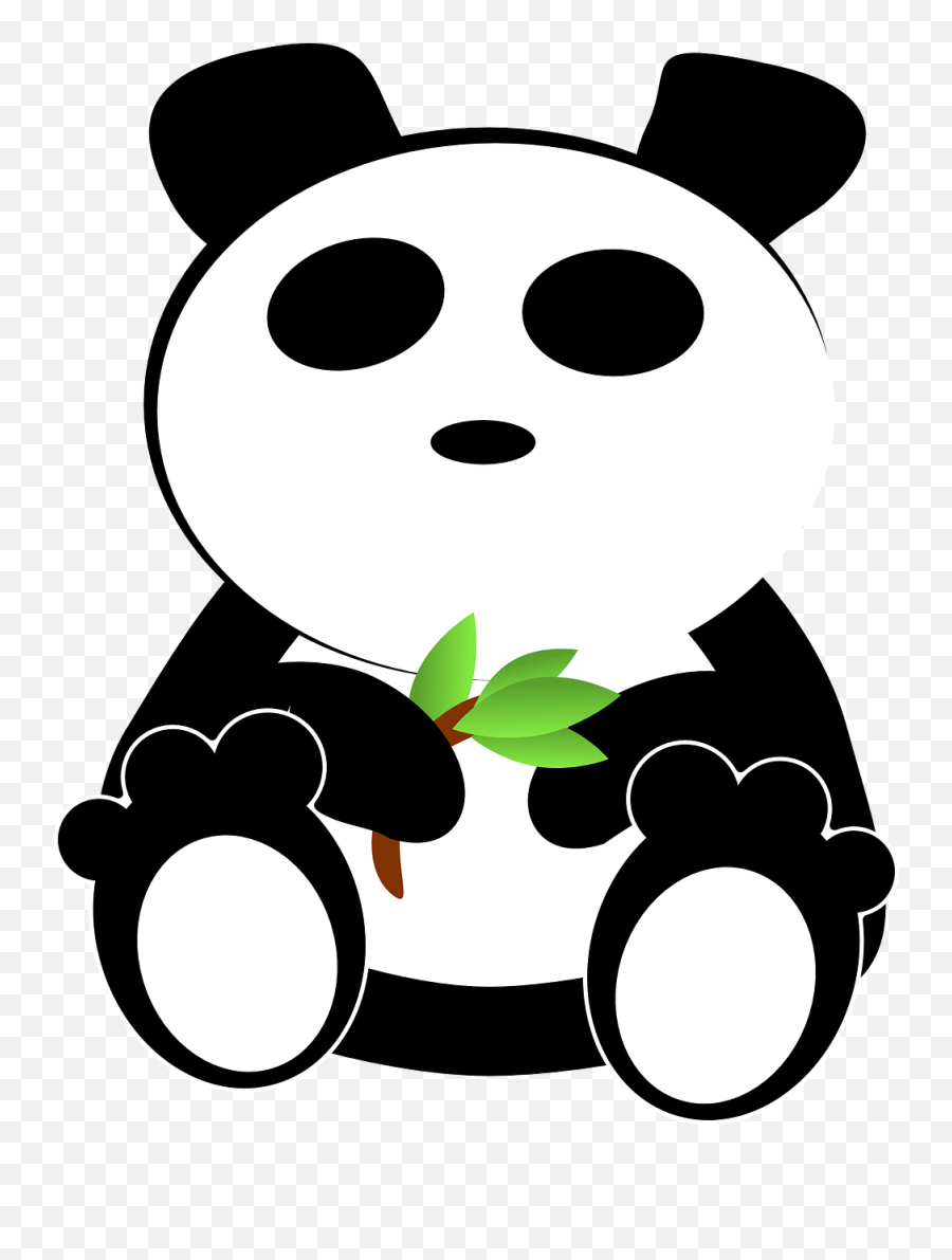Cute Panda Clipart 7 Buy Clip Art - Oso Panda Animado Png Endangered  Animals Black And White,Oso Png - free transparent png images 