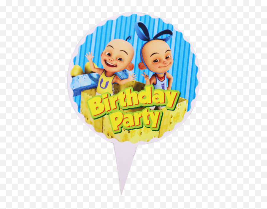 Ui Birthday Cupcake Topper Set 1 30 Pcs Rtc - Happy Birthday Upin Ipin Png,Birthday Cupcake Png