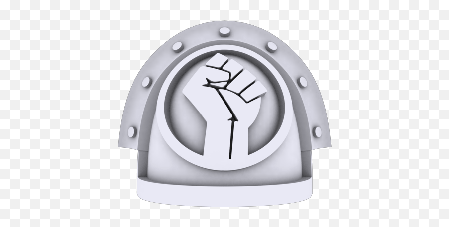 Raised Fist Pauldron Pack - Master Crafted Miniatures Emblem Png,Black Fist Png