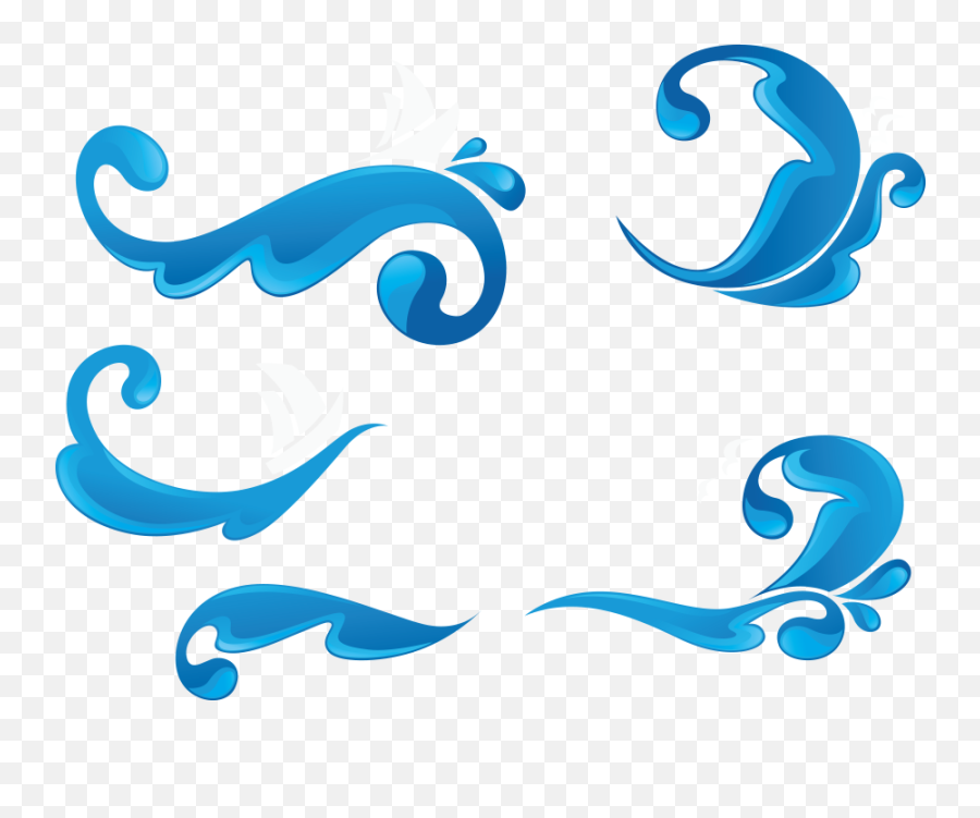 Wind Wave Clip Art - Vector Waves Png Full Size Png Vektor Ombak Png,Waves Png