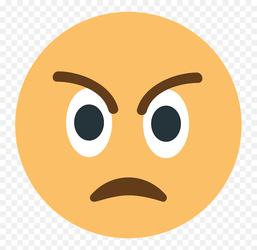 Angry Face Emoji Clipart - 4k Emoji Png,Angry Face Emoji Png