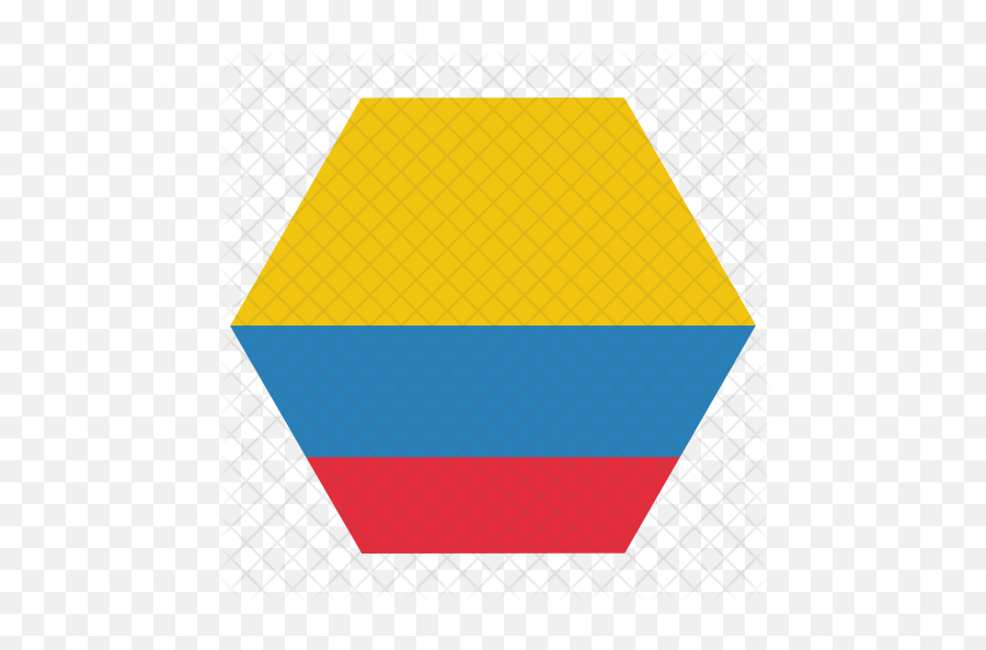 Colombia Flag Icon Of Flat Style - Triangle Png,Colombian Flag Png