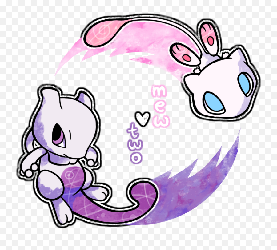 Download Donu0027t Forget To Like This Pokemon Facebook Page For - Pokemon Mew Kawaii Png,Mew Png