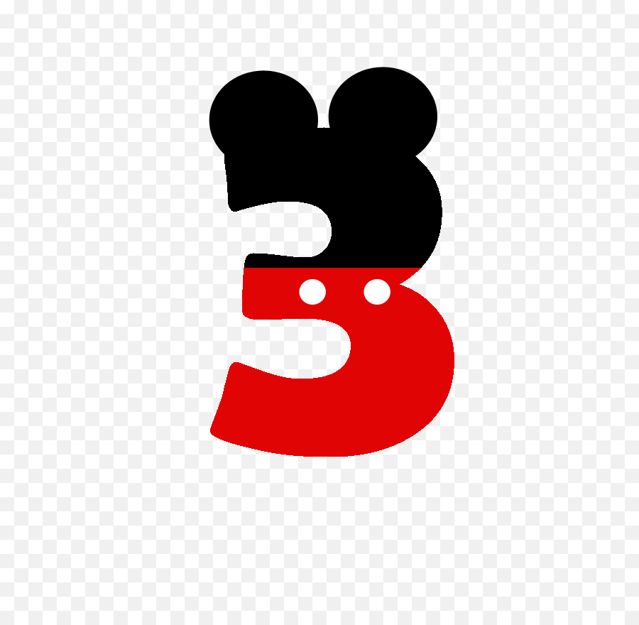 Download Ayuda Numero 3 Mickey Mouse - Numero Mickey Mouse Png,Mickey Png