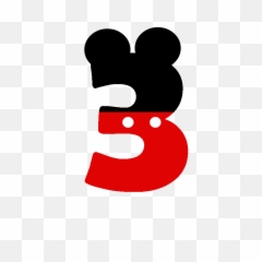 Download Ayuda Numero 3 Mickey Mouse - png