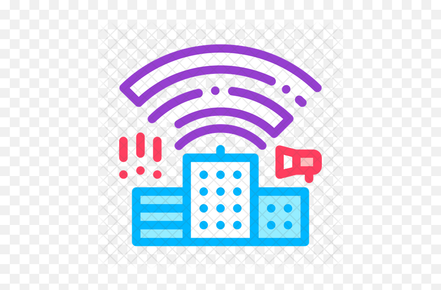 Radio Waves Effects Icon Of Line Style - White Wifi Vector Png,Radio Waves Png
