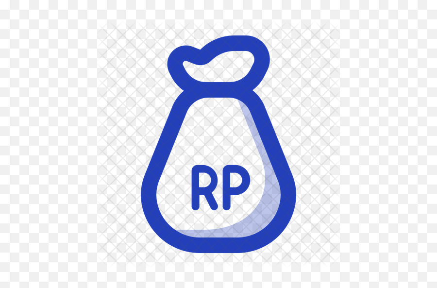 Money Bag Rupiah Icon Of Line Style - Balance Transfer Rupiah Icon Png,Money Logo Png