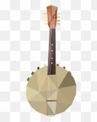 Music Instruments In Low Poly Art - Traditional Japanese Musical Instruments Png,Banjo Png