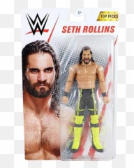 Wwe Top Picks Seth Rollins Wrestling Yellow Pants Action Figure Mattel - Wwe Seth Rollins Action Figure Png,Seth Rollins Png