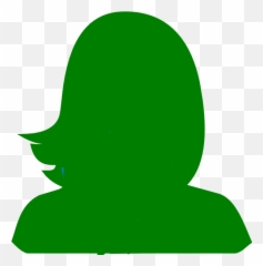 Download Woman Silhouette - Green PNG Image with Clipart Free Head