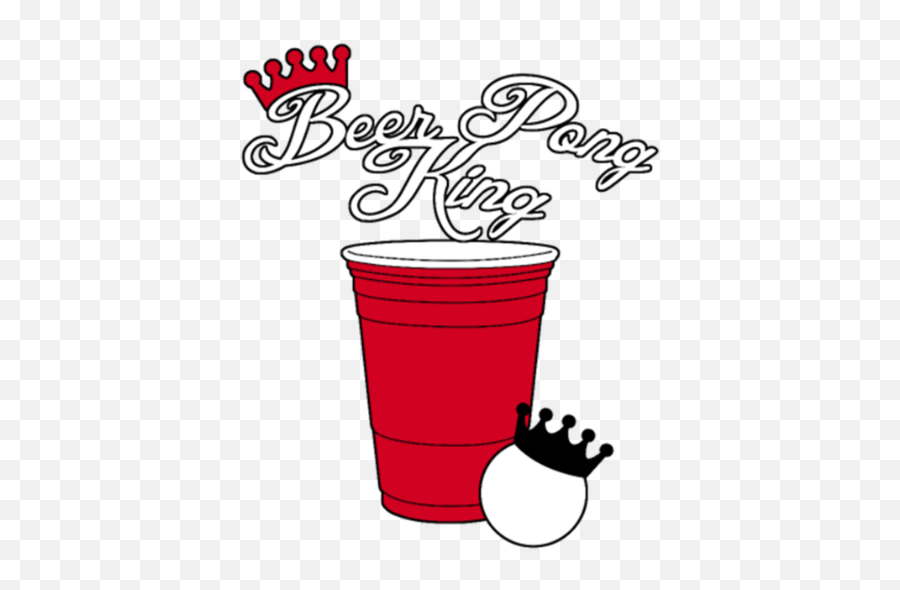 Beer Pong King Label - Clip Art Png,Beer Pong Png