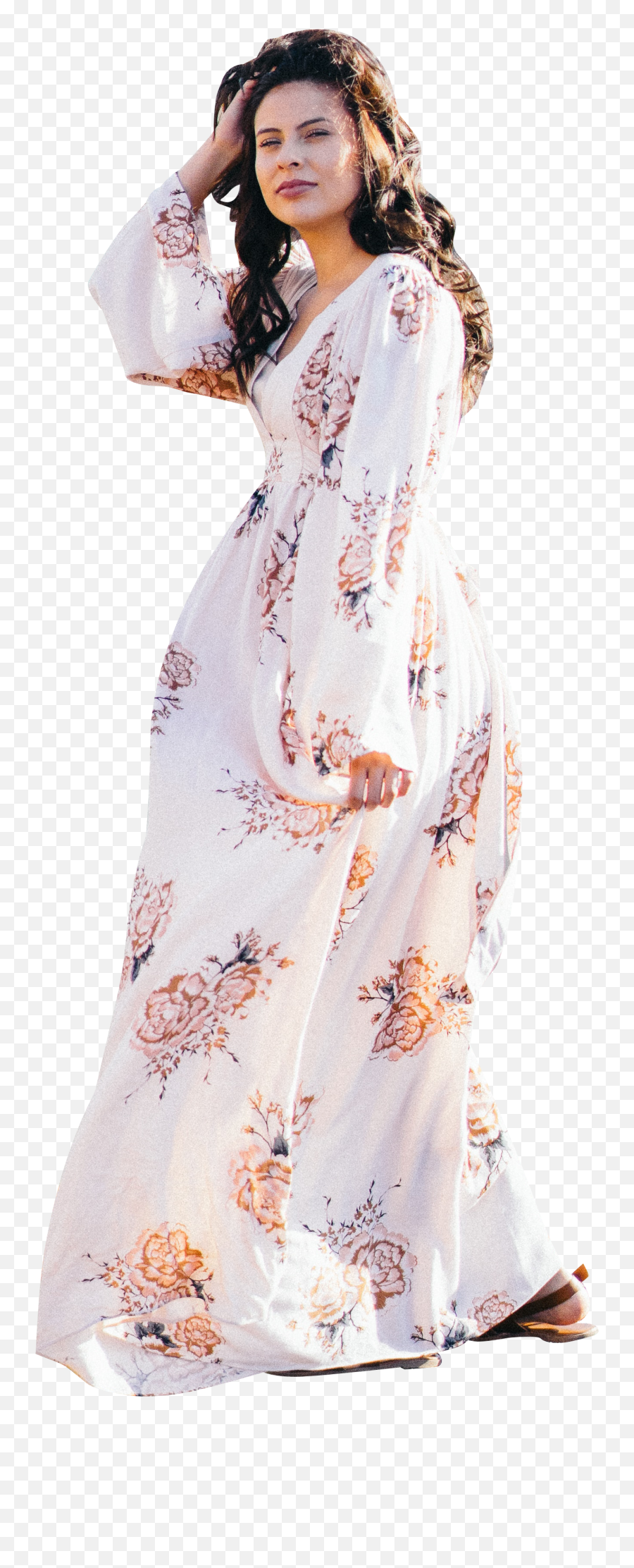 Woman In White Transparent Background Free - Free Gown Png,Peach Transparent Background