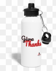 Give Thanks Water Bottle - Water Bottle Png,Give Thanks Png