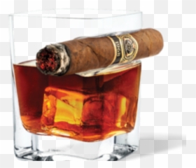 Glass - Cigar And A Whiskey Glass Png,Whiskey Glass Png