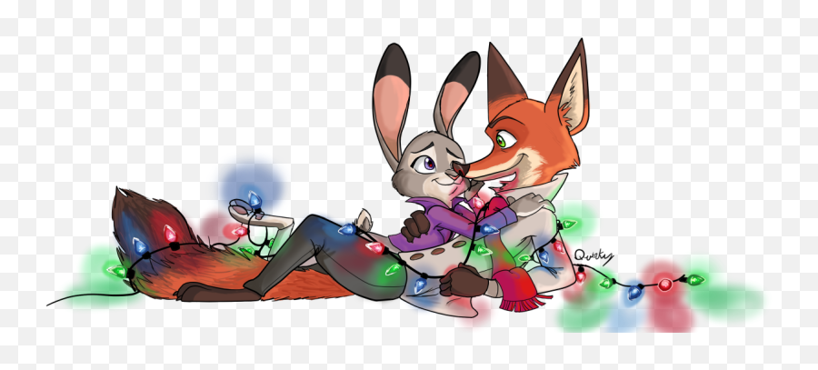 Download Hd Quirky Middle Child - Nick Wilde And Judy Hopps Nick Wilde And Judy Hopps Christmas Png,Judy Hopps Png