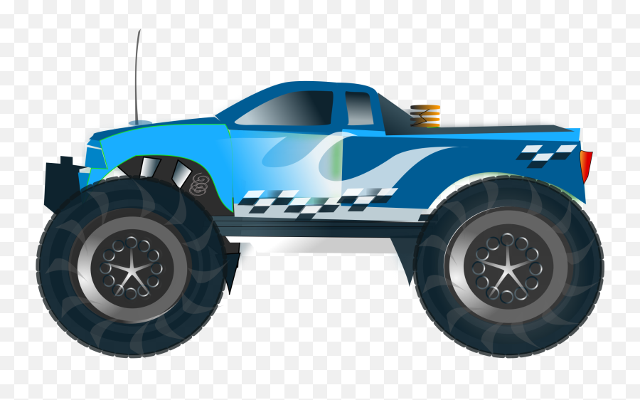 Monster Truck Opengameartorg - Transparent Background Monster Truck Png,Pickup Truck Png