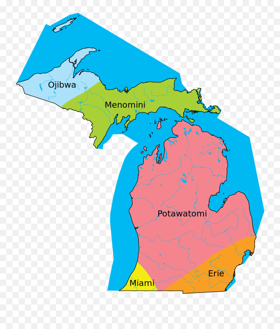 Cornstalk Png - Maps Native American Tribes In Michigan Michigan Native American Tribes Map,Michigan Outline Transparent
