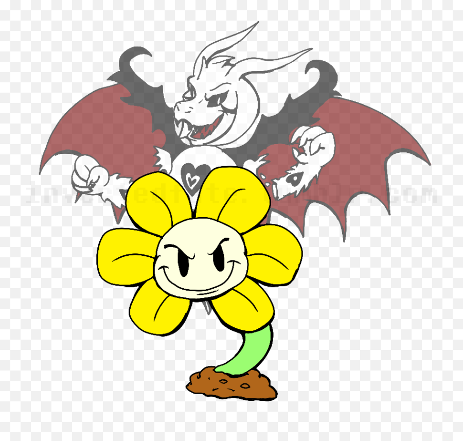 Undertale Characters Inverted Fate Flowey Png Flowey Png Free Transparent Png Images Pngaaa Com