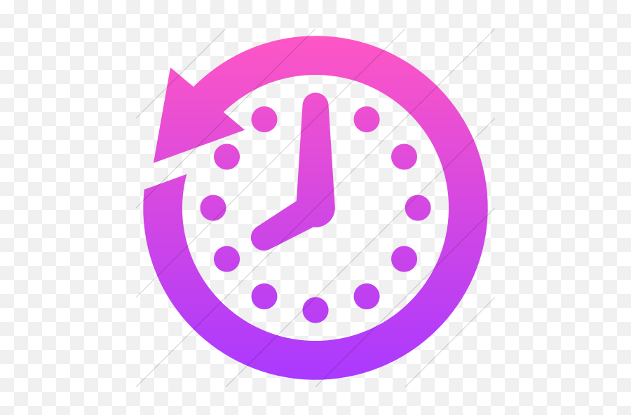 Simple Ios Pink Gradient Raphael Clock - Spring Forward Dont Miss Church Png,Pink Clock Icon