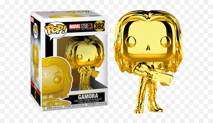 Gamora Gold Chrome - Gold Gamora Funko Pop Png,Gamora Png