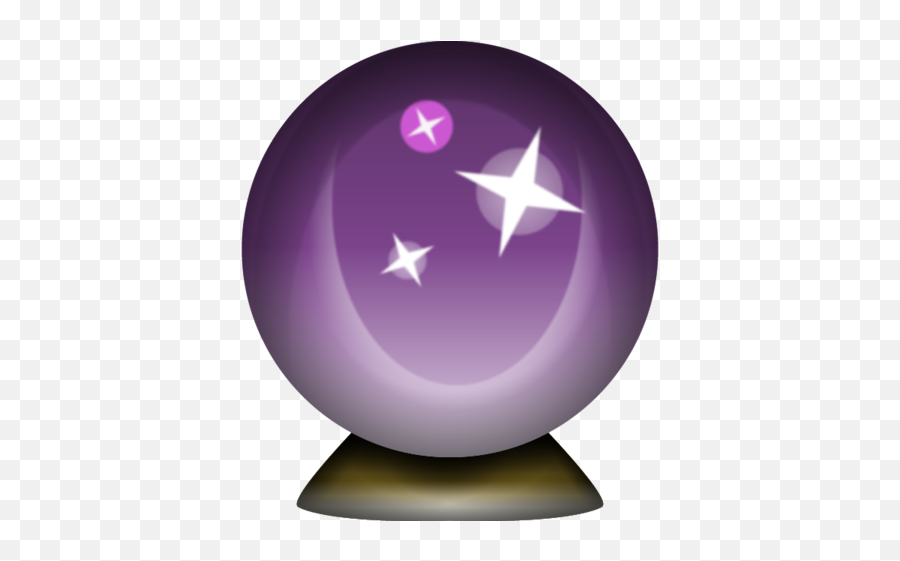Download Crystal Magic Ball Emoji - Transparent Background Crystal Ball Emoji Png,Icon Predictions
