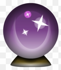 Download Crystal Magic Ball Emoji - Transparent Background Crystal Ball Emoji Png,Icon Predictions