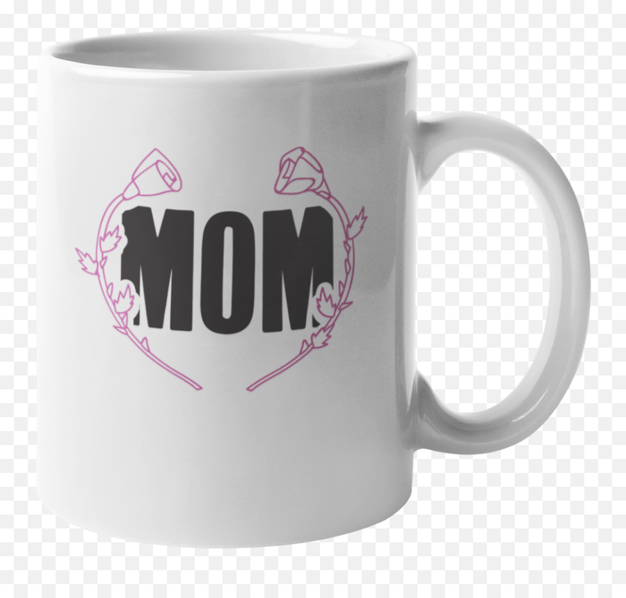 Mom Flower Design Coffee U0026 Tea Mug For Motheru0027s Day Mimi Or Women 11oz - Walmartcom Magic Mug Png,Mimi Icon