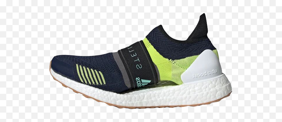 Stella Mccartney X Adidas Ultra Boost 3d Navy Volt - Round Toe Png,Adidas Boost Icon 2 White And Gold
