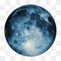 Download Edit Moon And Luna Image - Transparent PNG Blue Background