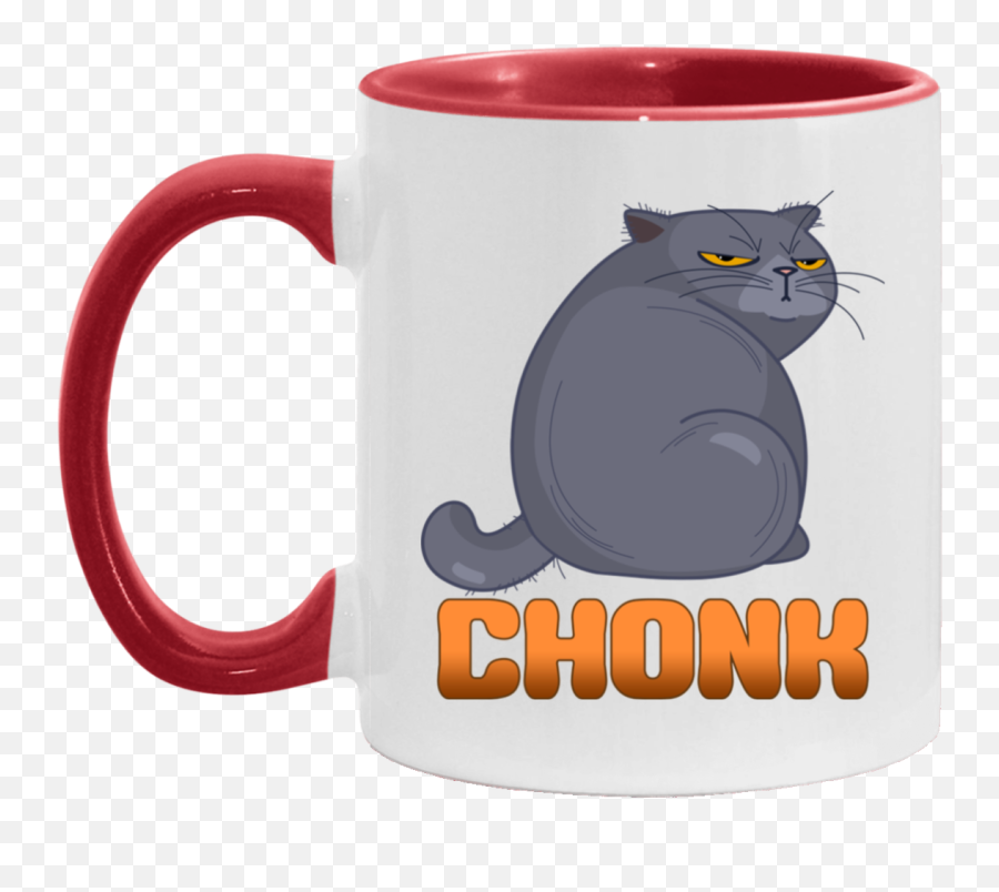 Chonk Funny Fat Cat Meme Accent Coffee - Redhead Mug Png,Cat Meme Icon