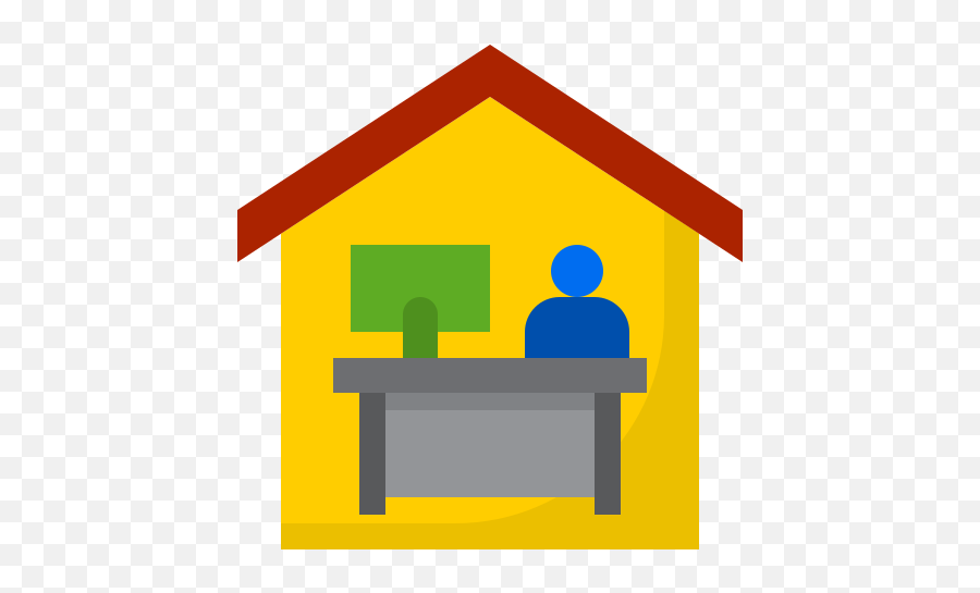 Virus Covid19 Coronavirus Home Work Free Icon Of Corona - Work At Home Icon Png,How It Works Icon