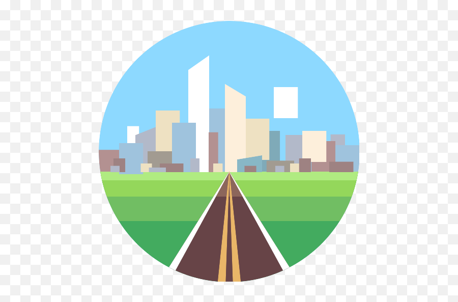 Cityscape Png Icon - Clip Art City Landscape,City Scape Png